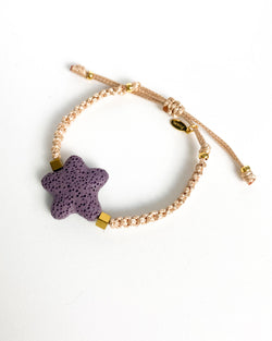 PULSERA ESTRELLA MALVA