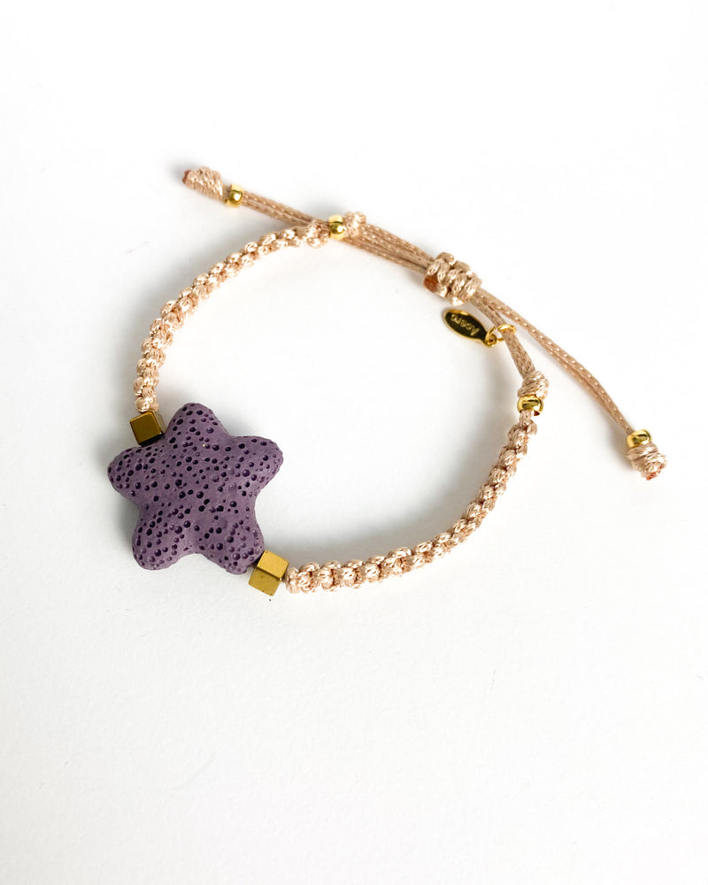 PULSERA ESTRELLA MALVA