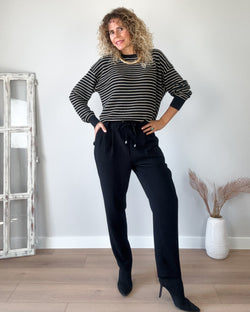 Pantalón negro cordón