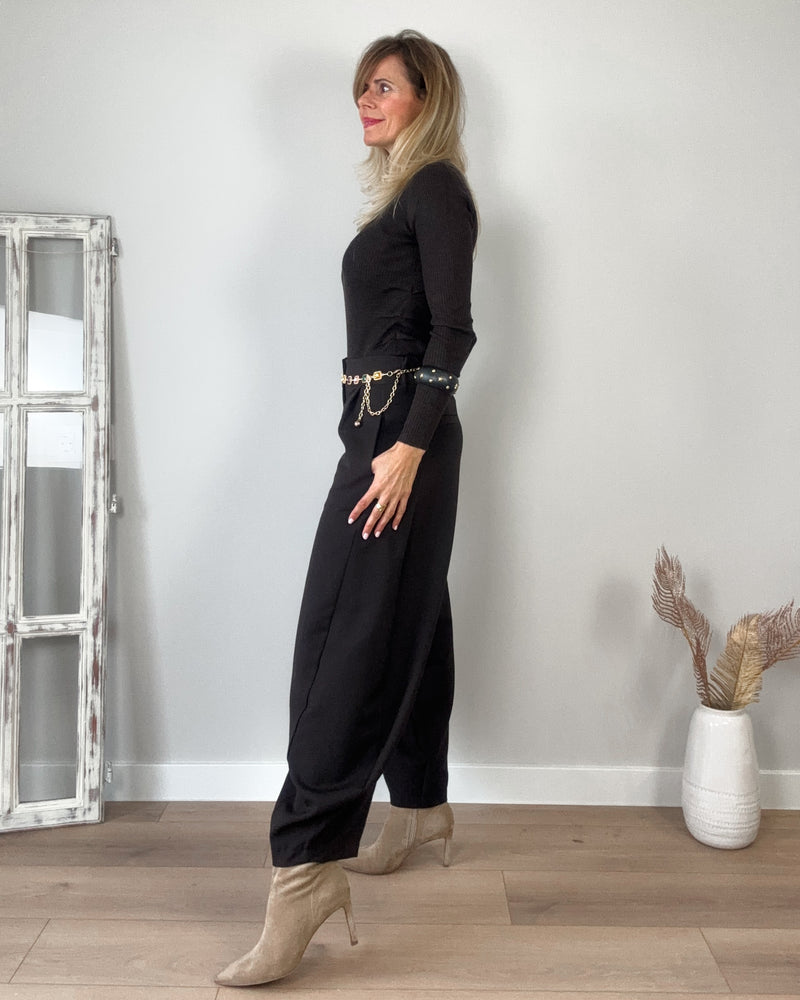 Pantalón marrón flow