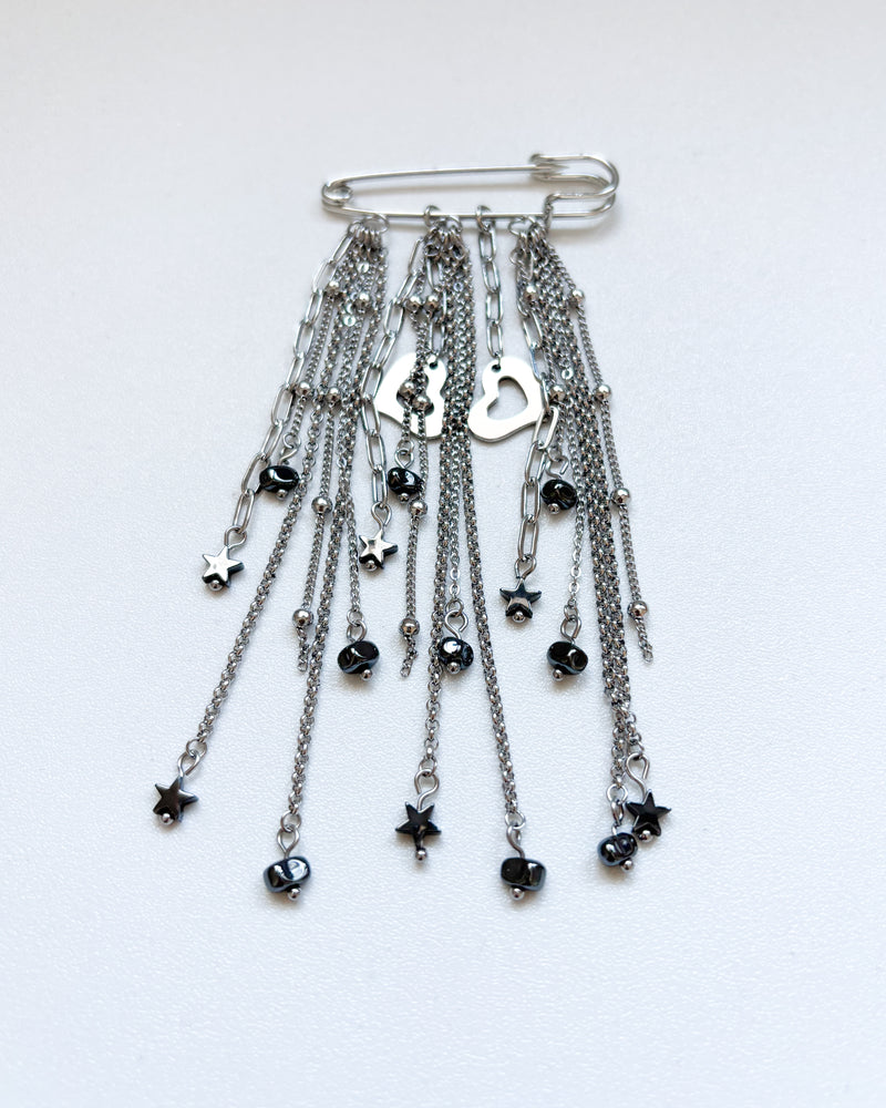 Broche cadenas bolitas