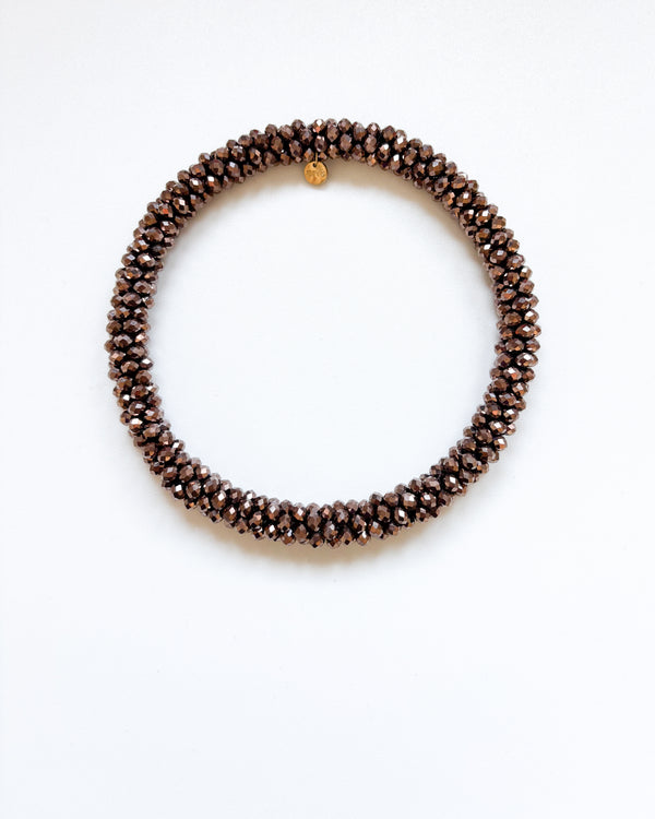 COLLAR CRISTAL COBRE