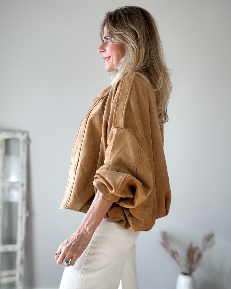 Cazadora camel capa