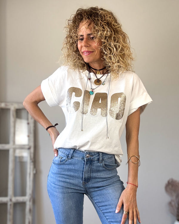 Camiseta blanca Ciao