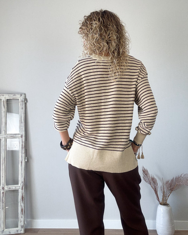 Pantalón chocolate cordón