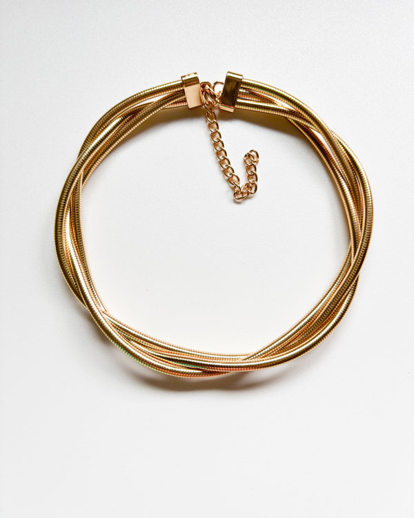COLLAR TRIPLE DORADO