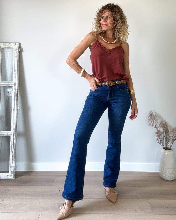 Jeans push up blue