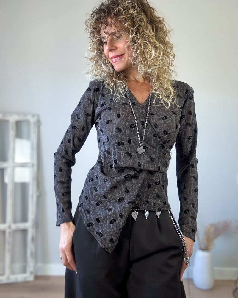 Camiseta cachemir marron