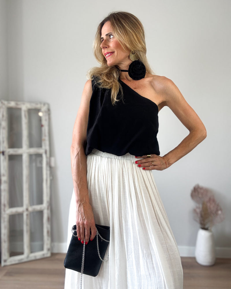 Falda beige bohemy