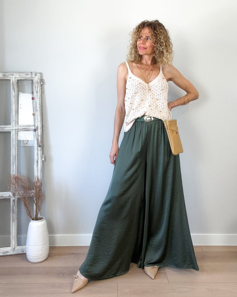 Pantalón caqui fluido