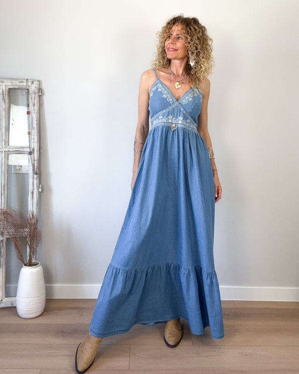 Vestido vaquero tirantes