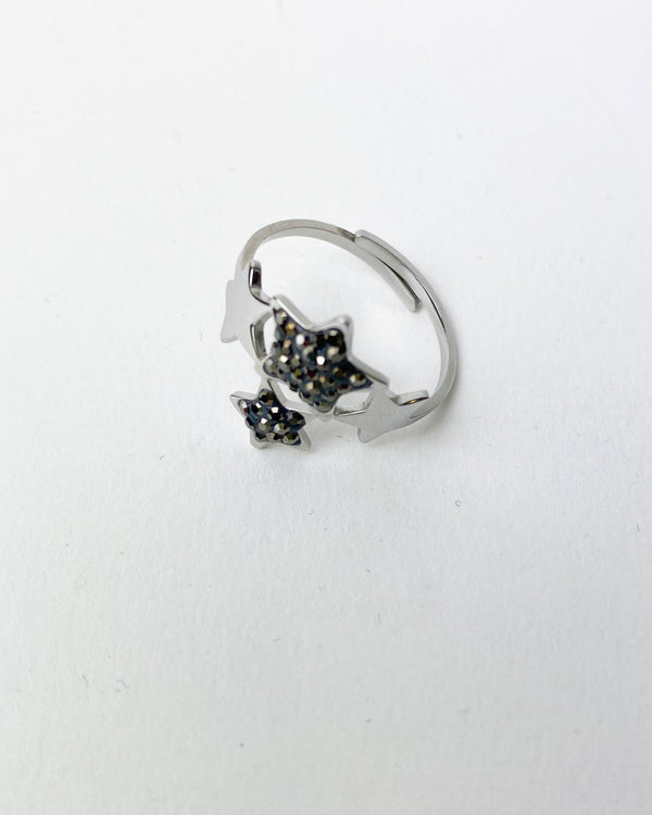 ANILLO ESTRELLAS GRIS