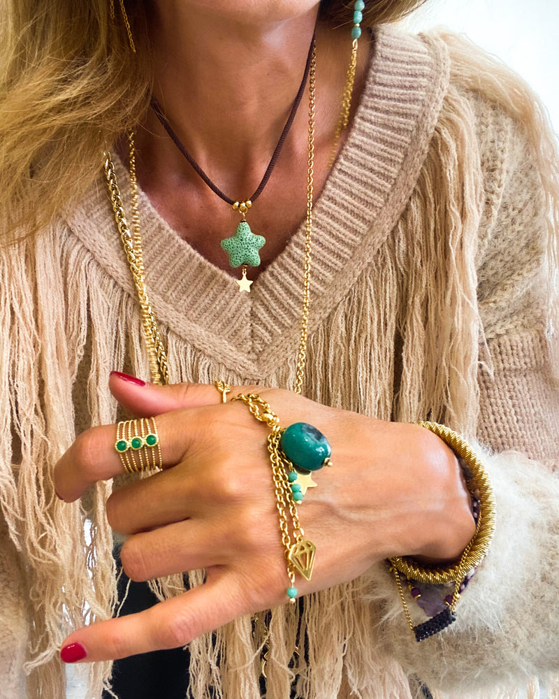 COLLAR AGHATA VERDE