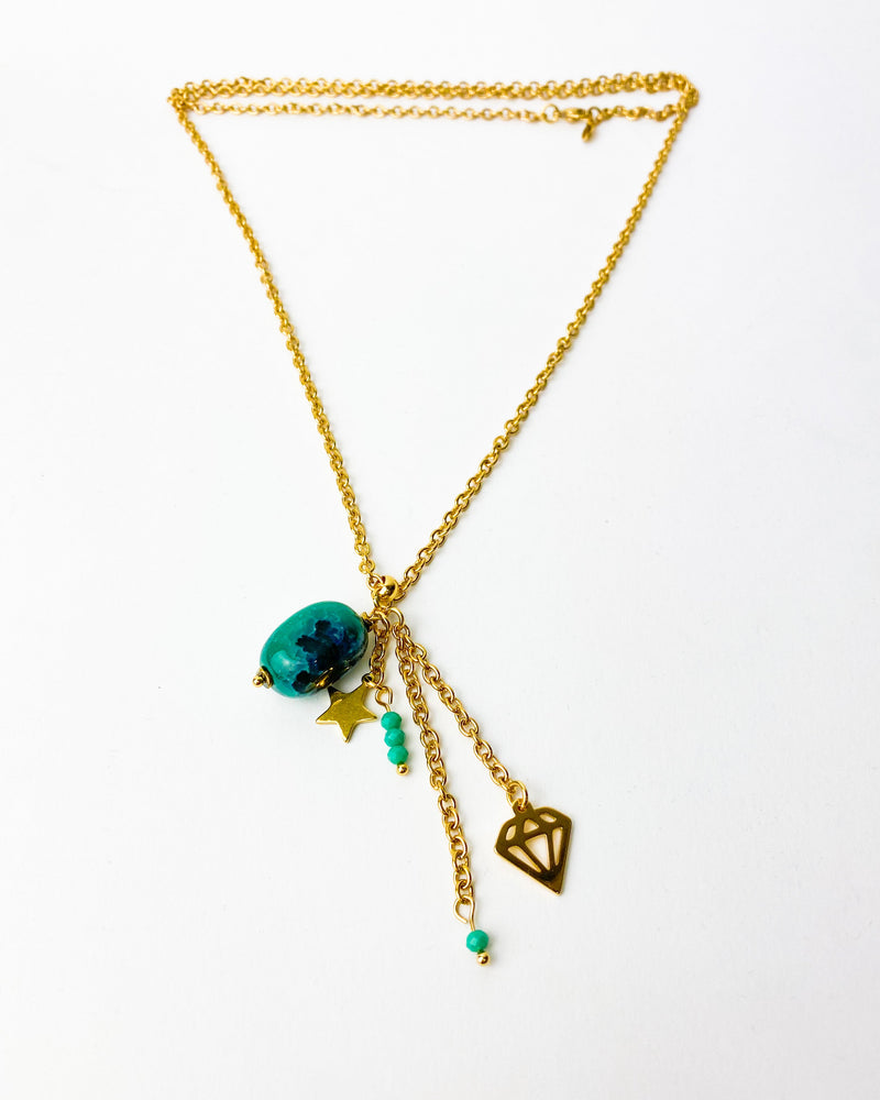 COLLAR AGHATA VERDE