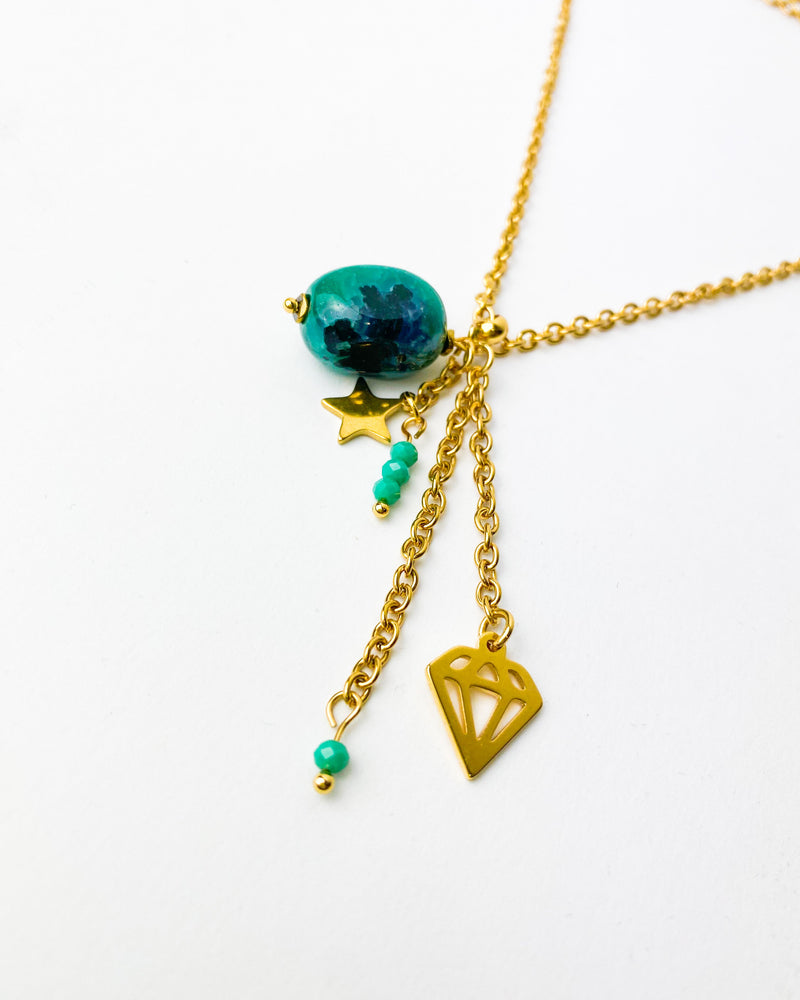 COLLAR AGHATA VERDE