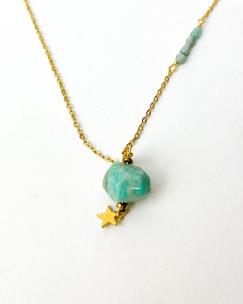 COLLAR COMBI PIEDRA VERDE