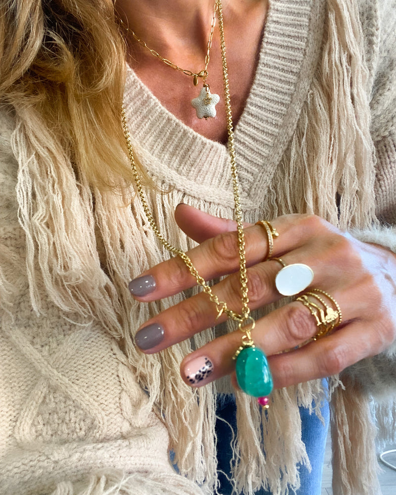 COLLAR AGHATA VERDE