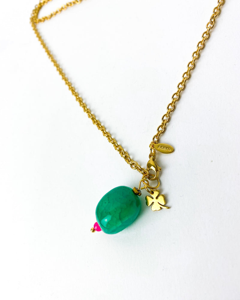 COLLAR AGHATA VERDE