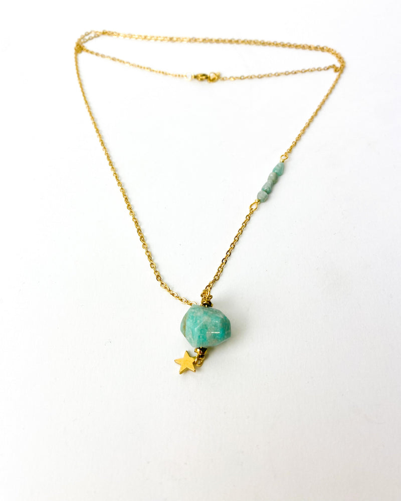 COLLAR COMBI PIEDRA VERDE