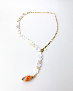 COLLAR CORAZÓN CONCHA