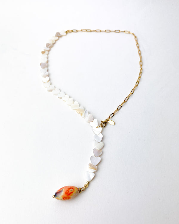 COLLAR CORAZÓN CONCHA