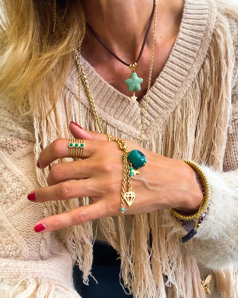 COLLAR AGHATA VERDE