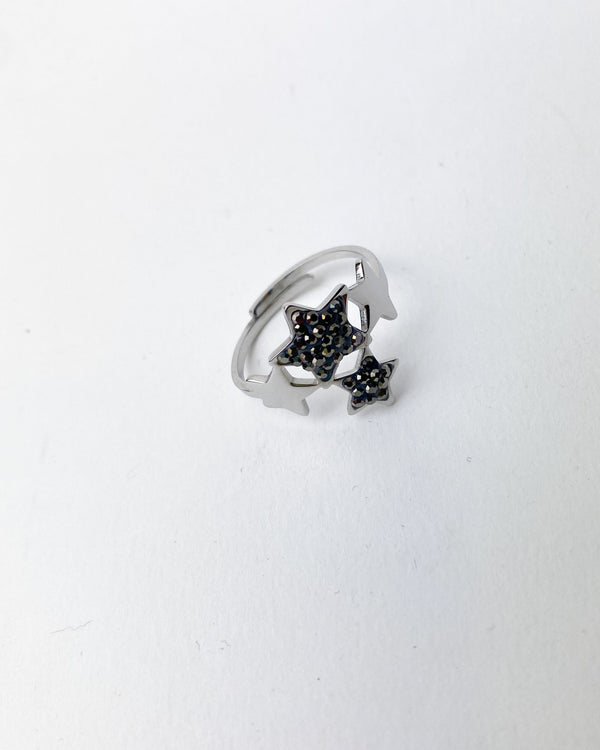ANILLO ESTRELLAS GRIS