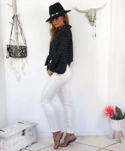 Jeans blancos Fino