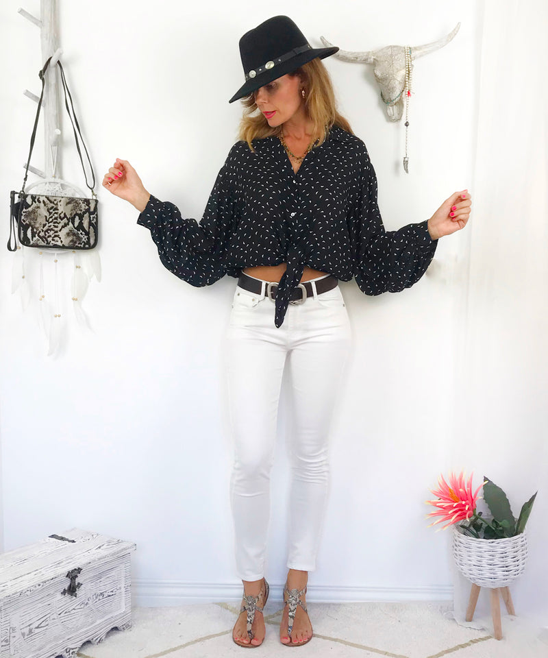 Jeans blancos Fino