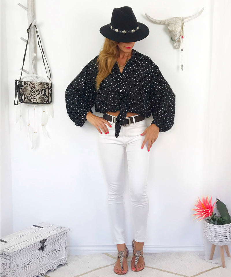 Jeans blancos Fino