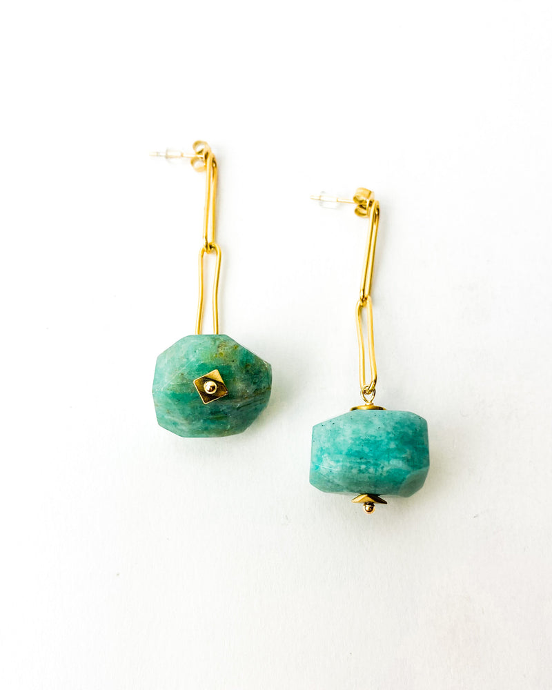 PENDIENTES NATURAL VERDE