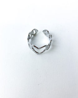 ANILLO CORAZÓN ACERO
