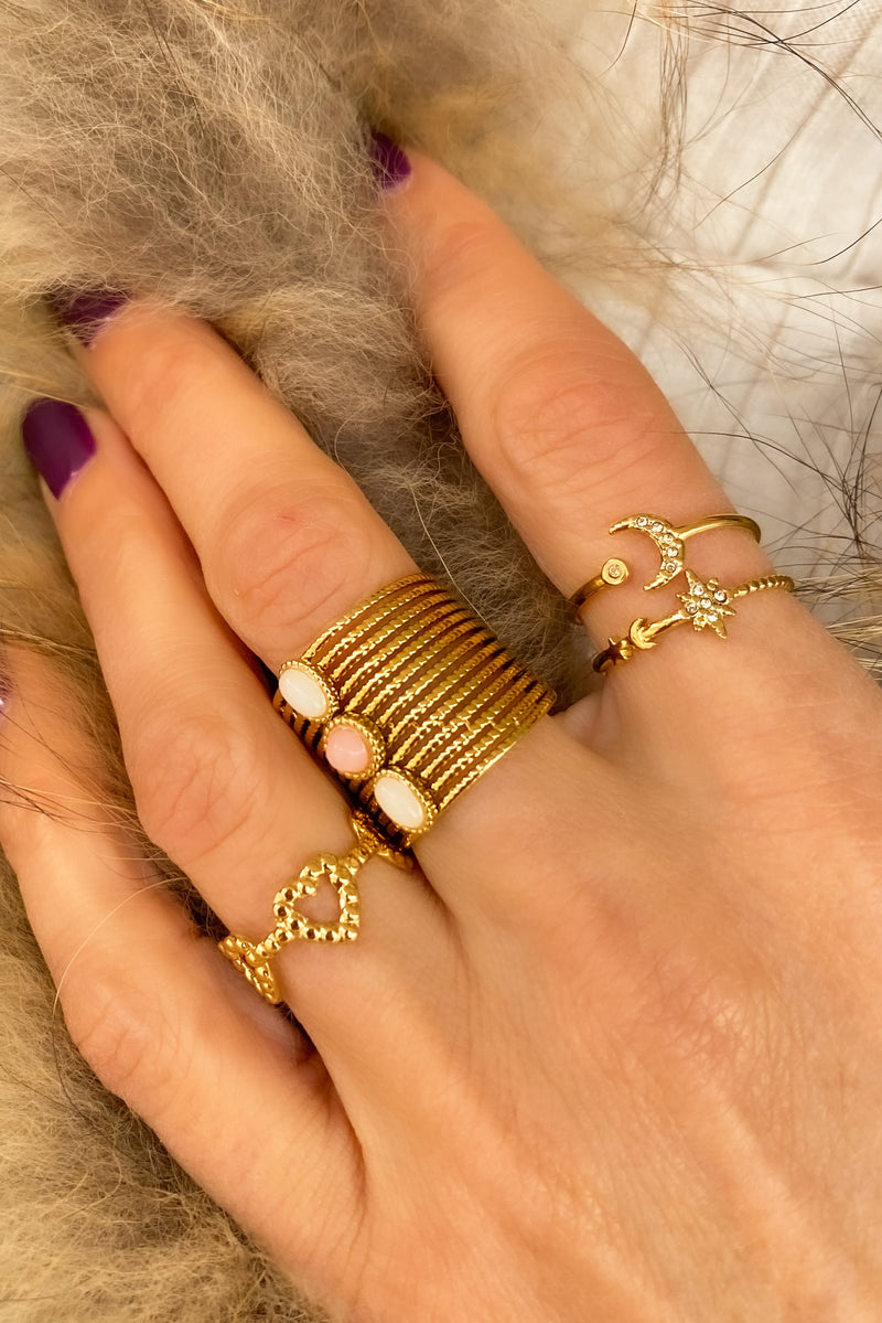 ANILLO CORAZONES CUERDA