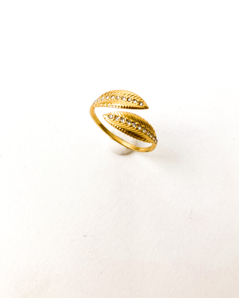 ANILLO CIRCONITAS HOJAS