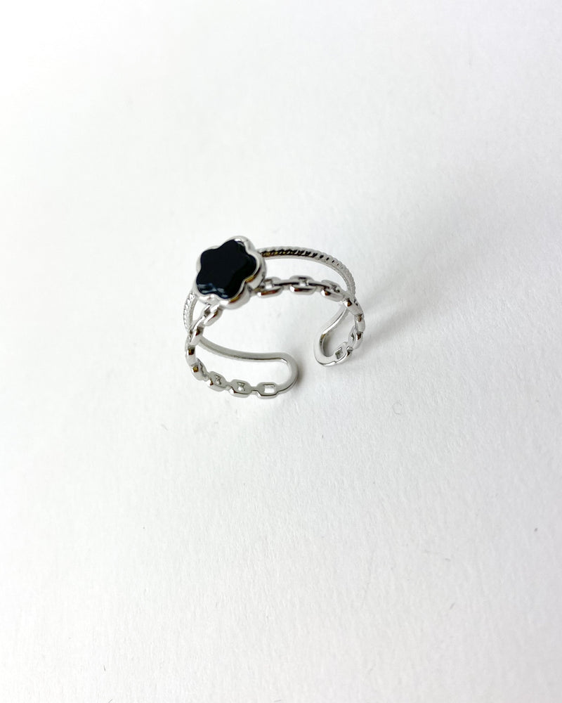 ANILLO FLOR NEGRA