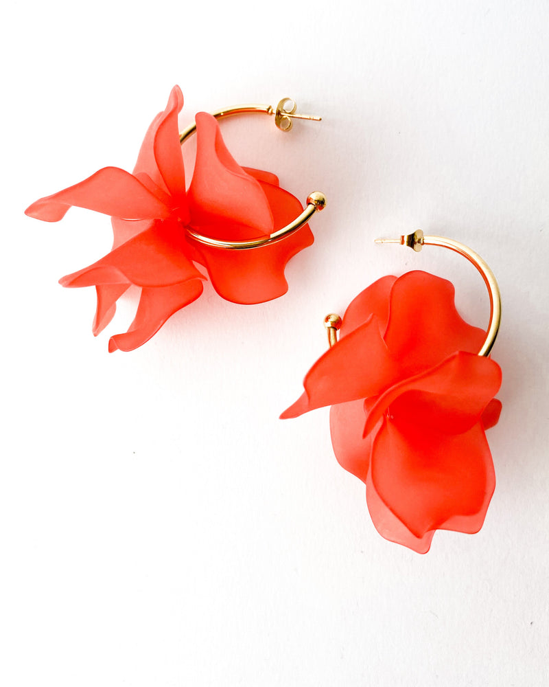 PENDIENTES ARO NARANJA