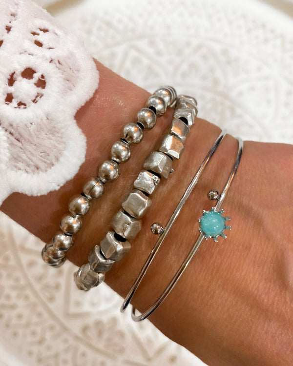PULSERA FINA TURQUESA