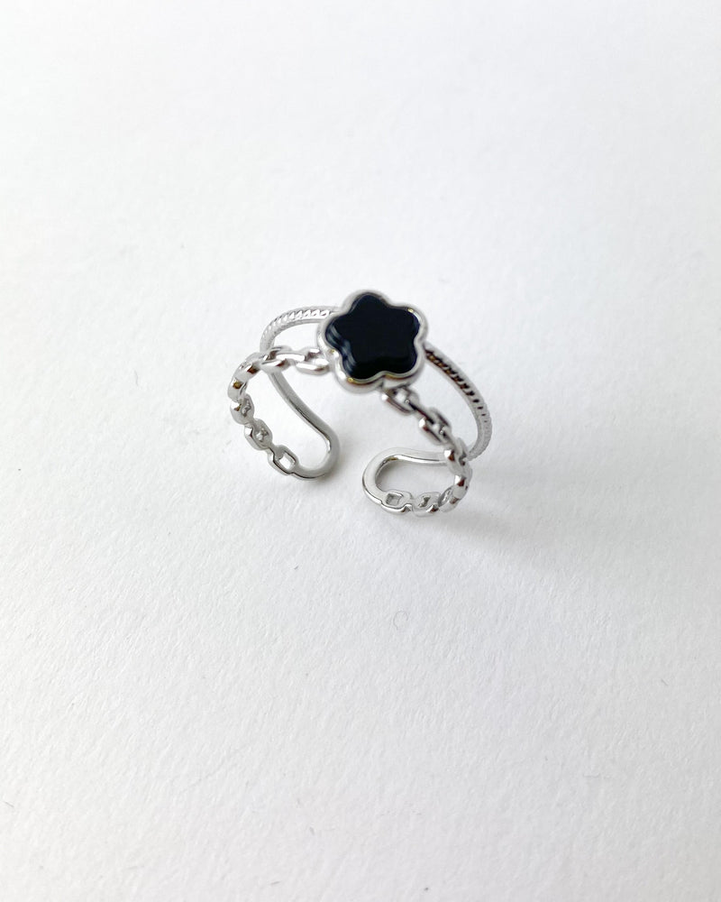 ANILLO FLOR NEGRA