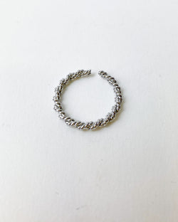 ANILLO TRENZADO PLATA