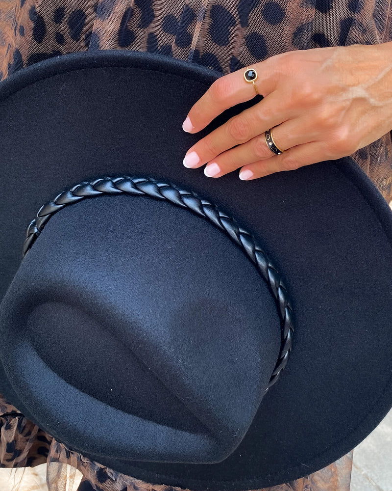 Sombrero trenza fedora