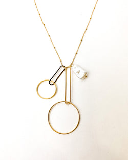 COLLAR AROS PERLA