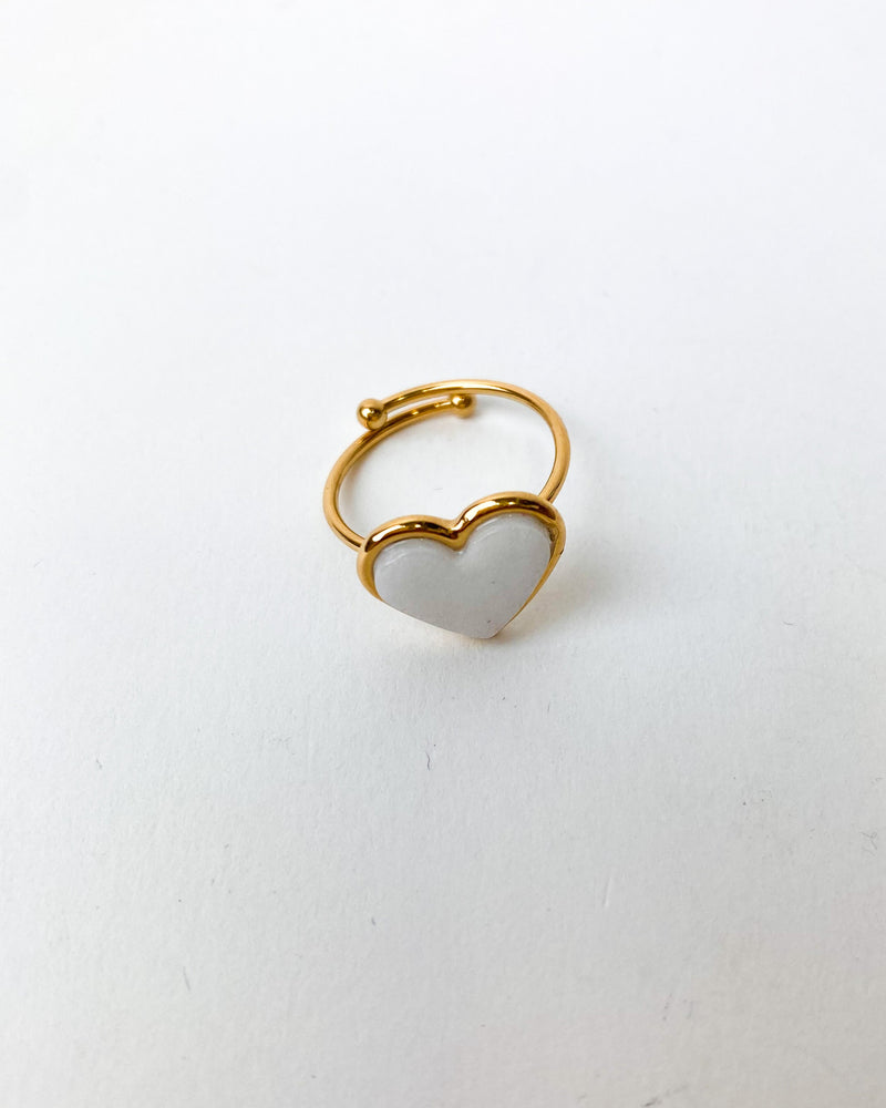 ANILLO CORAZÓN BLANCO
