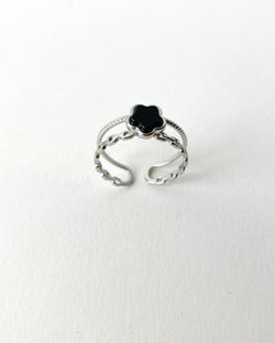 ANILLO FLOR NEGRA