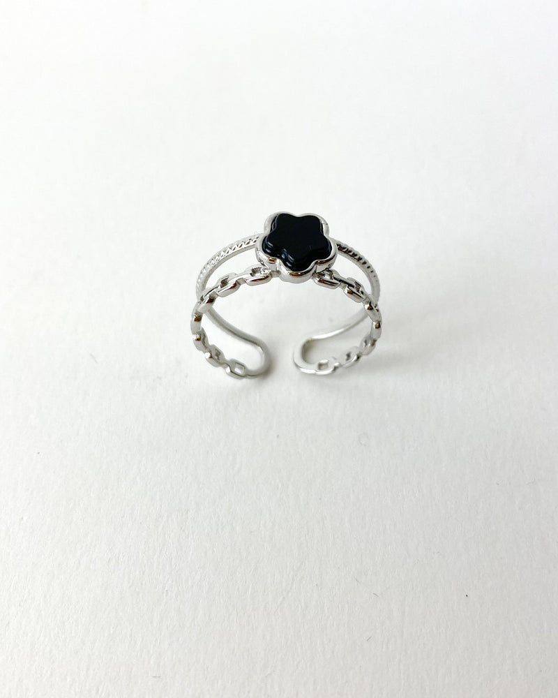 ANILLO FLOR NEGRA