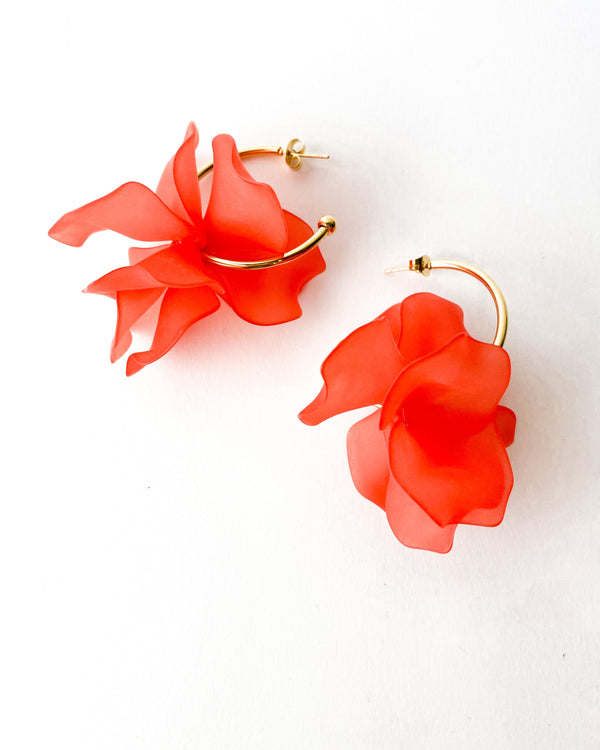 PENDIENTES ARO NARANJA