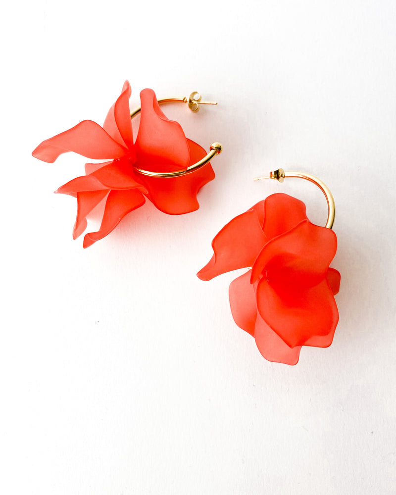 PENDIENTES ARO NARANJA