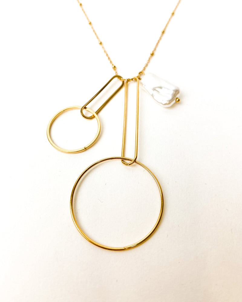 COLLAR AROS PERLA