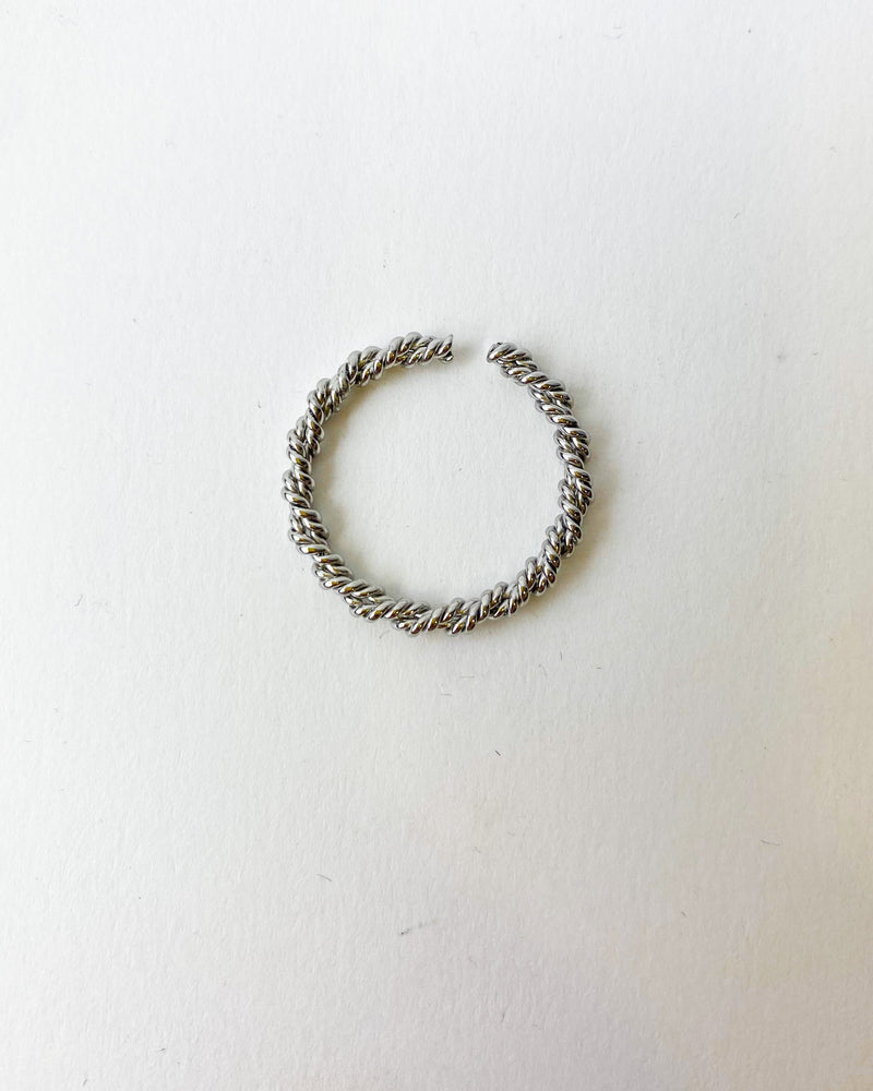 ANILLO TRENZADO PLATA