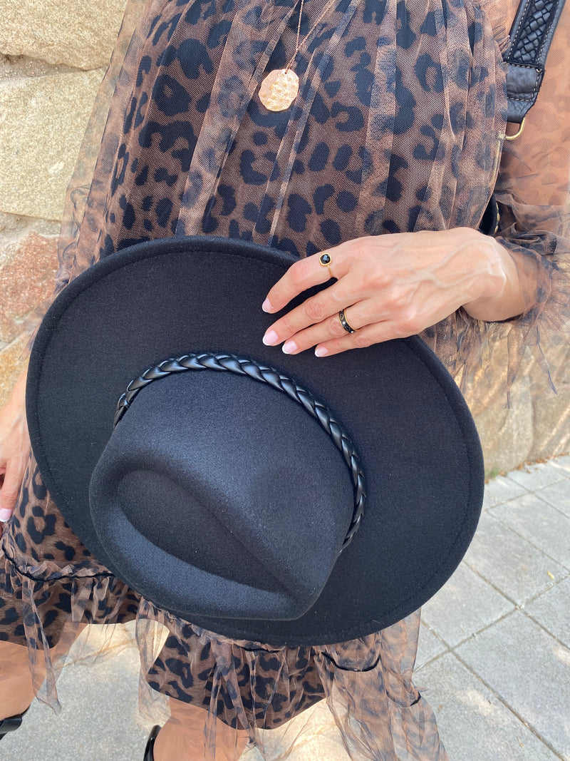 Sombrero trenza fedora