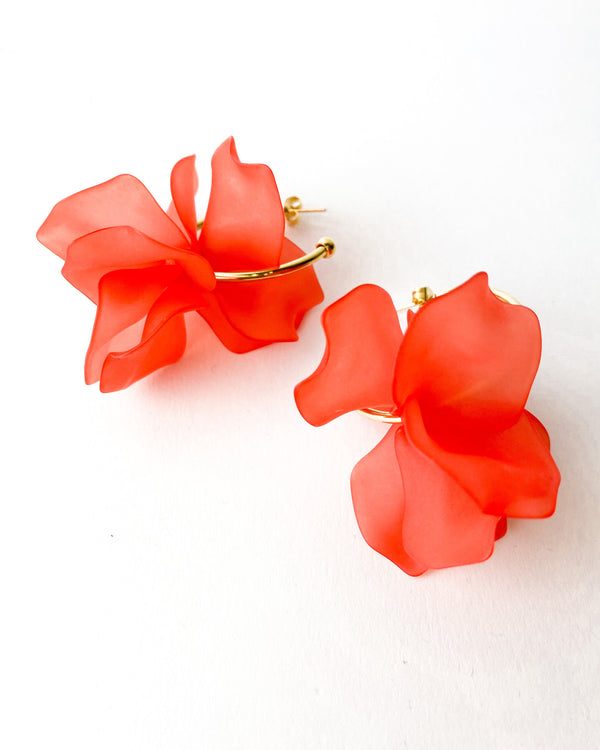 PENDIENTES ARO NARANJA